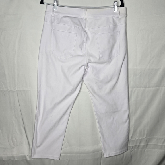 Women’s White Capri Jegging Pants 3XL – Stretch High-Rise Pull-On Cropped - Picture 7 of 7